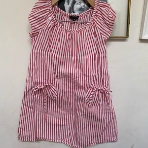 Tocca sundress 5 striped red Euc